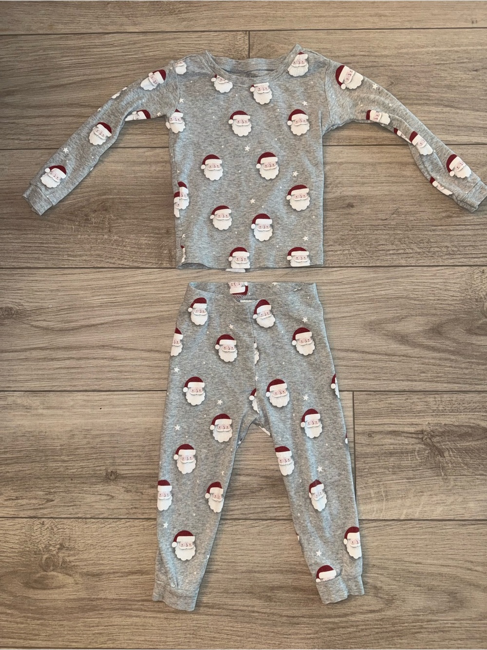 Petit Lem Santa Christmas Pajama Set 24M | Organic Cotton Holiday PJs